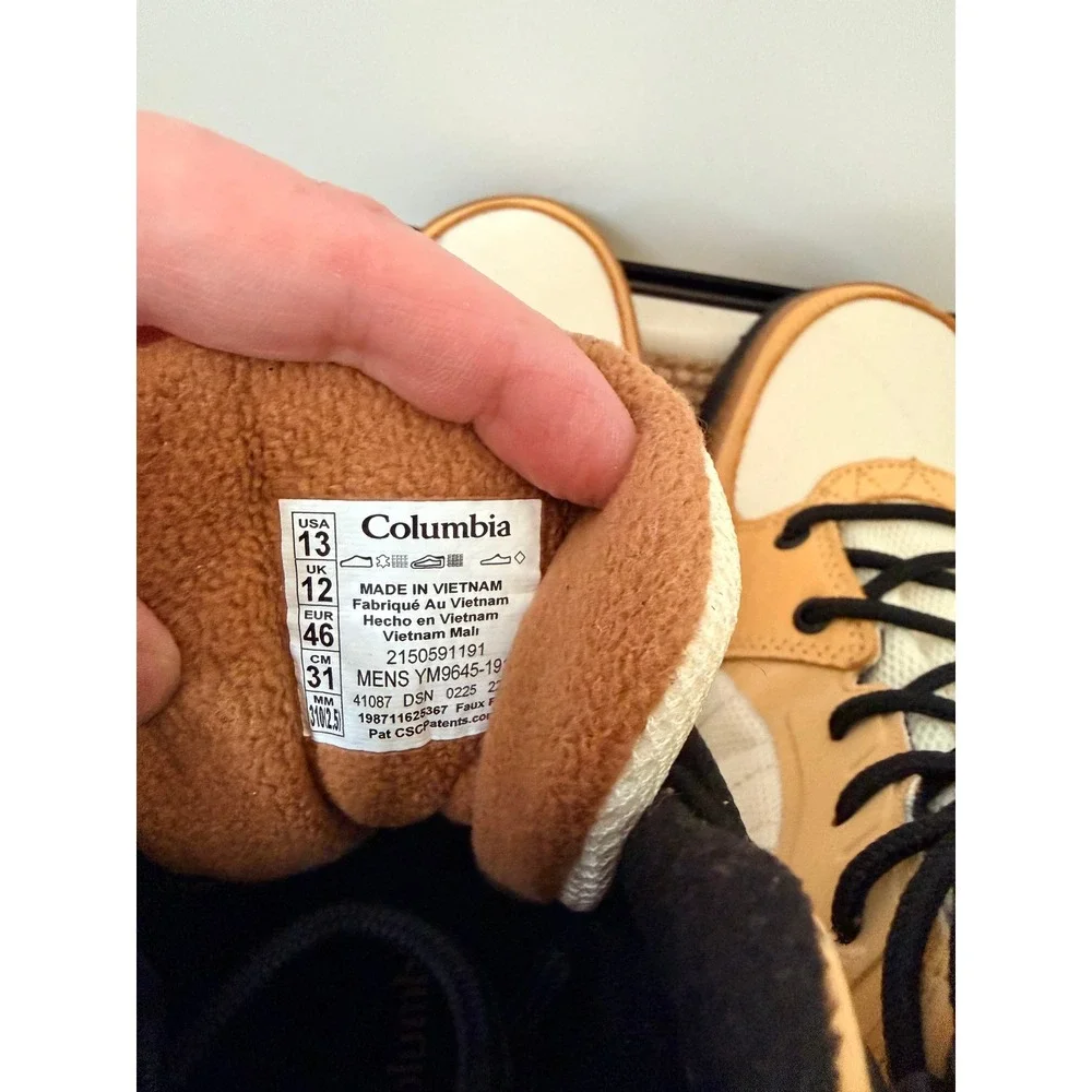 Columbia Moritza Shield Omni-Heat Waterproof Boots Mens 13 Tan YM9645-191